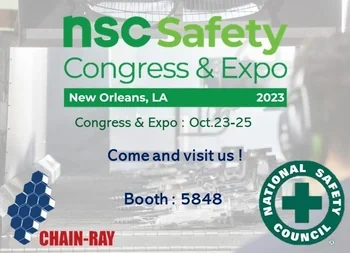 Chain-Ray is attending 2023 NSC SafetyCongress & Expo!